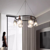 CONCH Linear Chandelier by Lampadom - scale reference