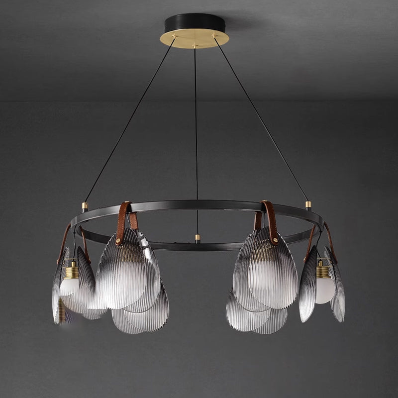CONCH Ring Chandelier by Lampadom - close-up