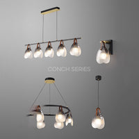 CONCH Ring Chandelier by Lampadom - side view