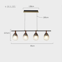 CONCH Linear Chandelier by Lampadom - ambient shot
