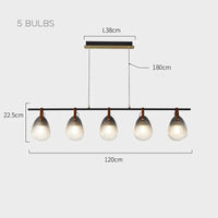 CONCH Linear Chandelier by Lampadom - top view