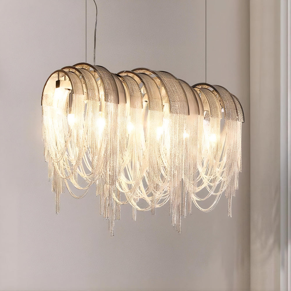 CONCORDIA Linear Chandelier by Lampadom - ambient shot