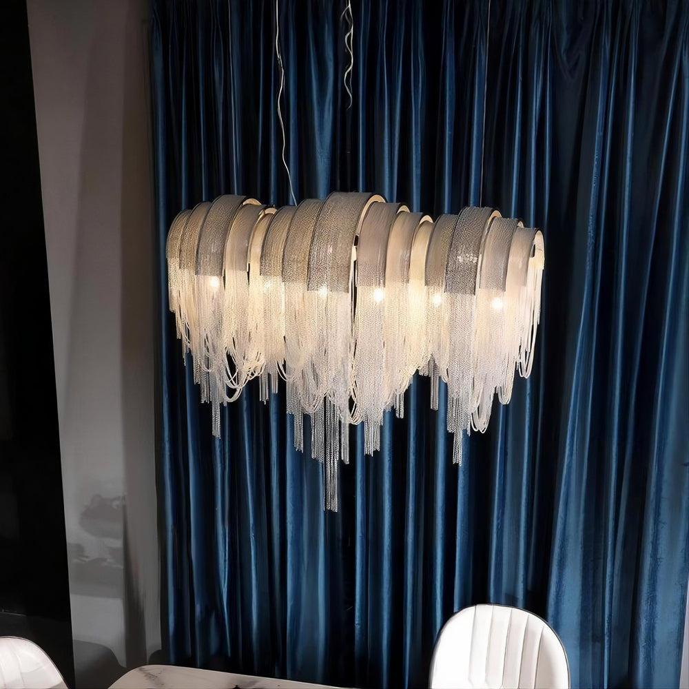 CONCORDIA Linear Chandelier by Lampadom - top view