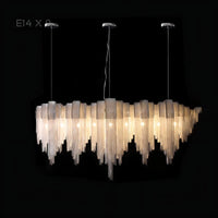 CONCORDIA Linear Chandelier by Lampadom - scale reference