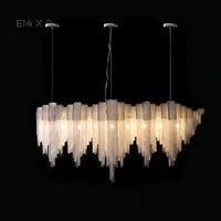 CONCORDIA Linear Chandelier by Lampadom - close-up