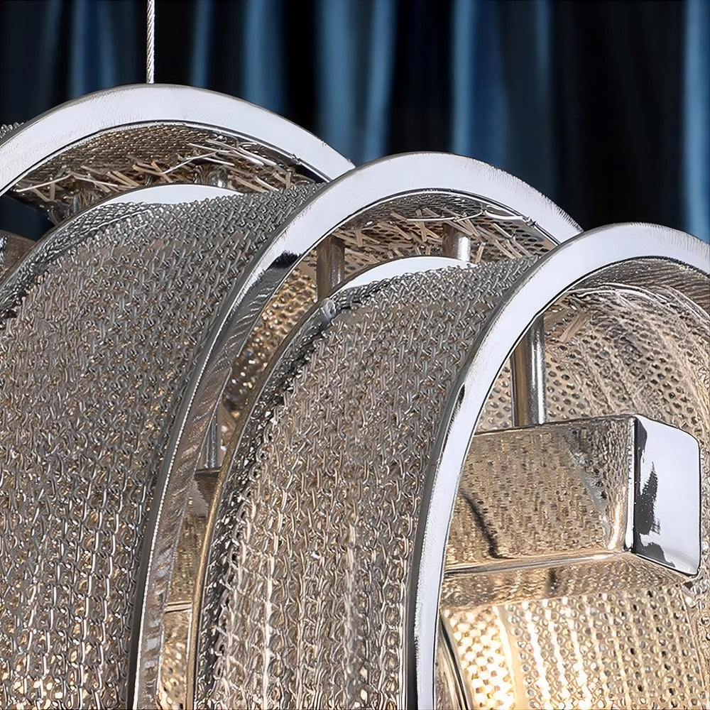 CONCORDIA Linear Chandelier by Lampadom - side view