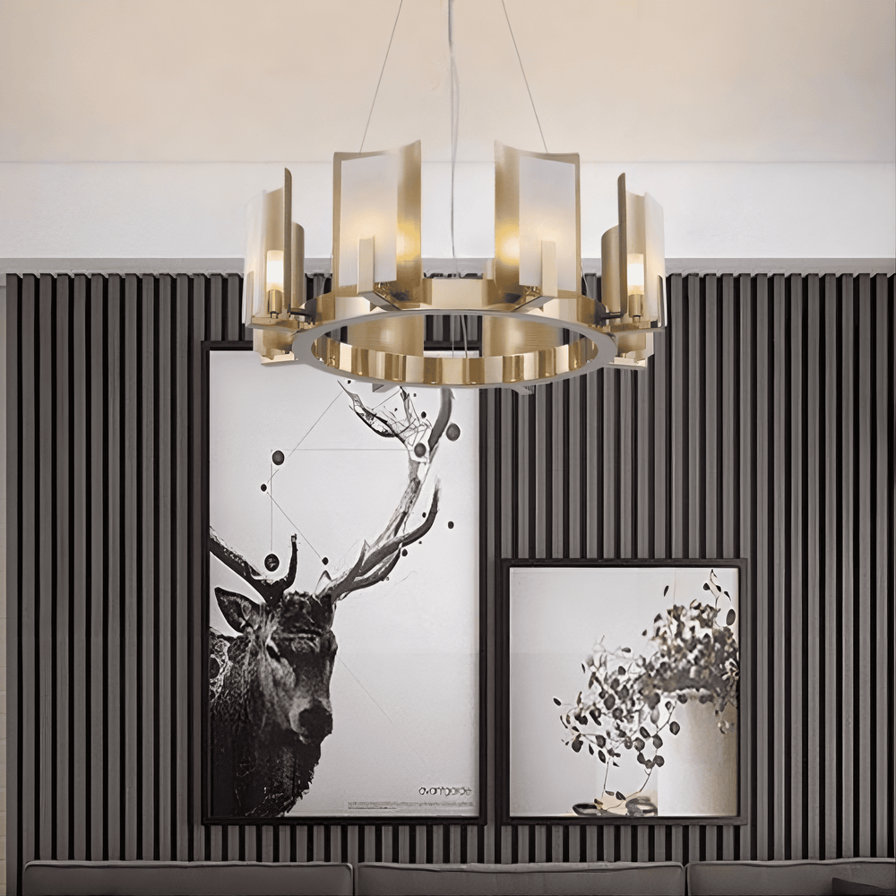 CONRAD R Ring Chandelier by Lampadom - angle view