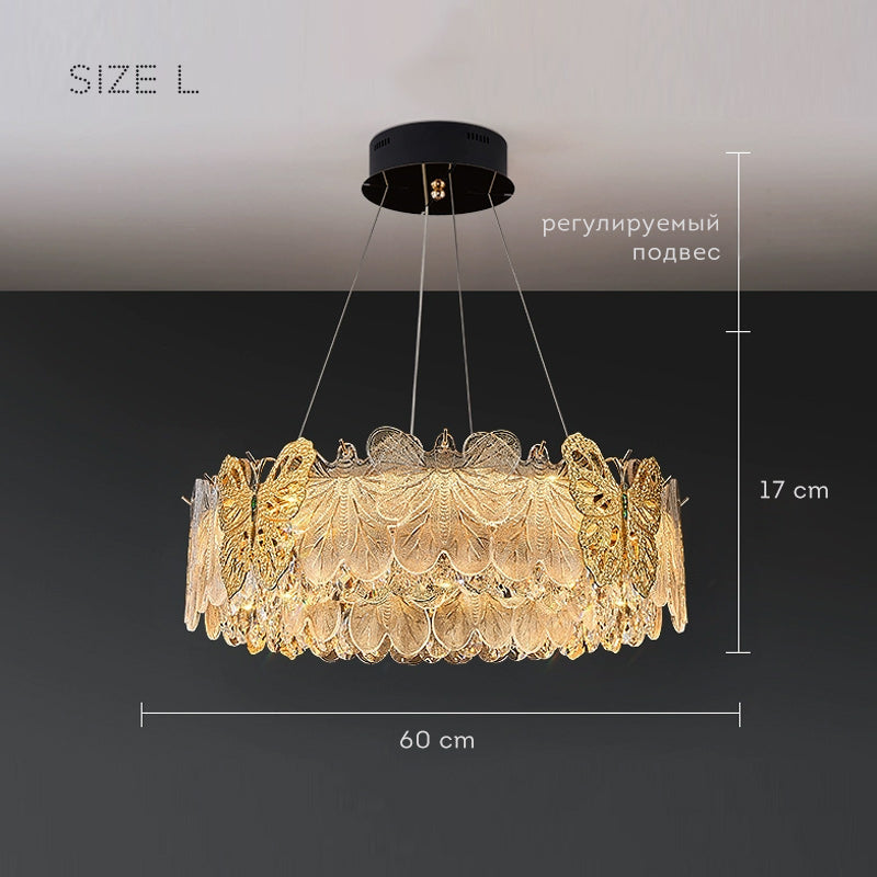 AZUMI Ring Chandelier by Lampadom - close-up