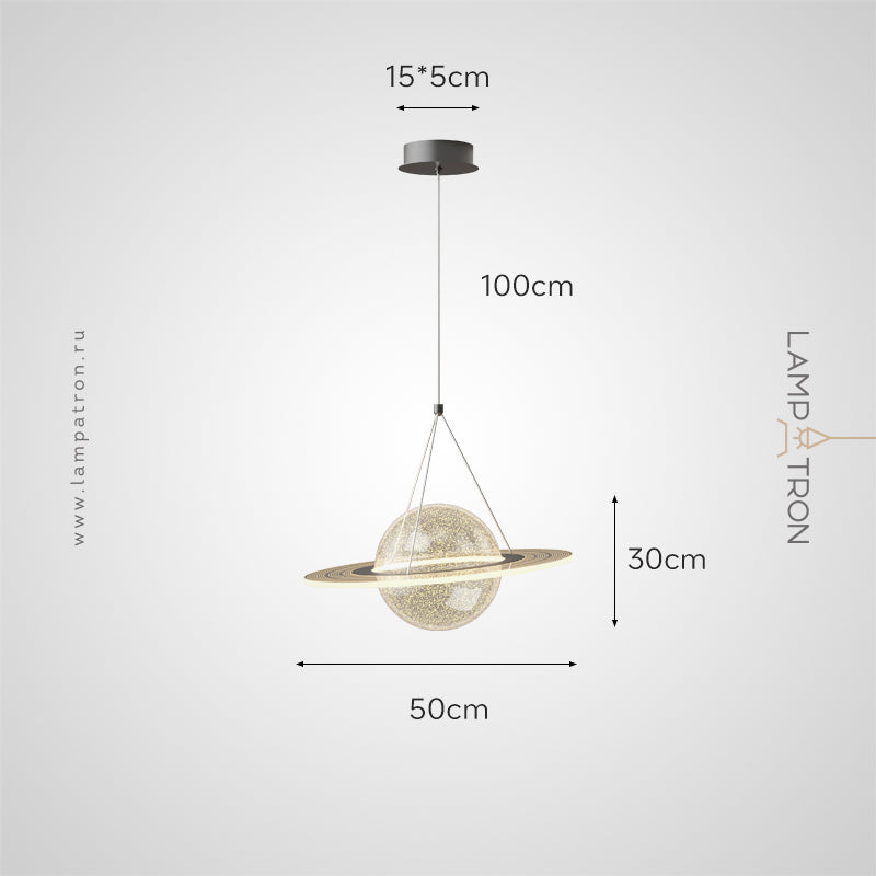 COSMIC B Pendant by Lampadom - angle view