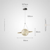COSMIC B Pendant by Lampadom - angle view