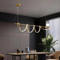 COURT Linear Chandelier by Lampadom - side view