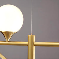 COURT Linear Chandelier by Lampadom - top view
