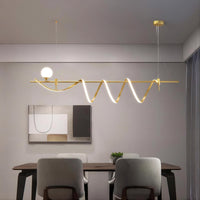 COURT Linear Chandelier by Lampadom - side view