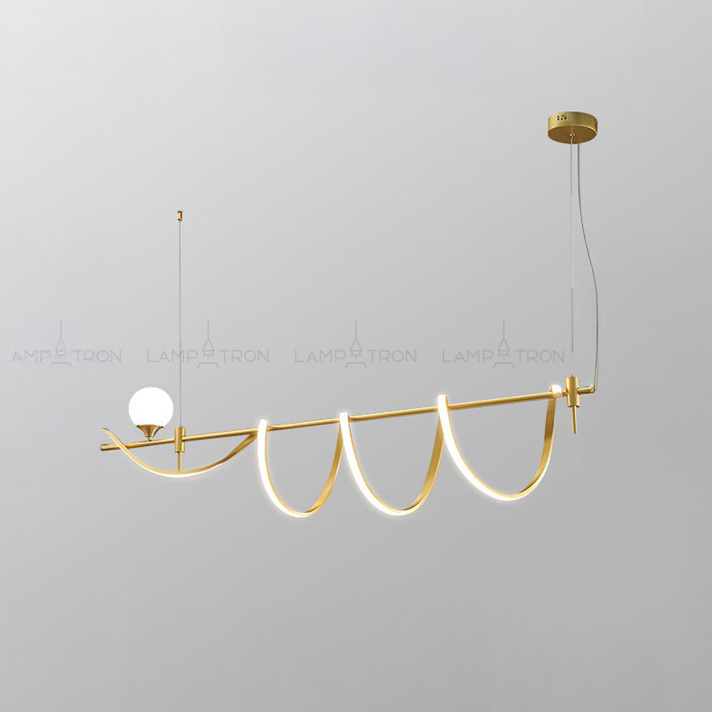 COURT Linear Chandelier by Lampadom - ambient shot