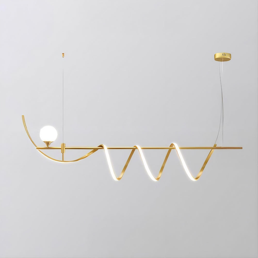 COURT Linear Chandelier by Lampadom - close-up
