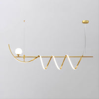COURT Linear Chandelier by Lampadom - close-up