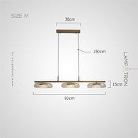 CRISPIN L Linear Chandelier