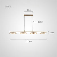 CRISPIN L Linear Chandelier