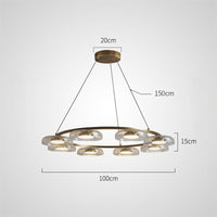 CRISPIN R Ring Chandelier by Lampadom - scale reference