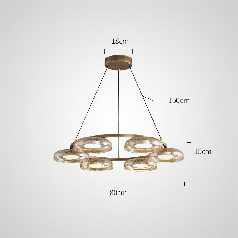 CRISPIN R Ring Chandelier by Lampadom - close-up