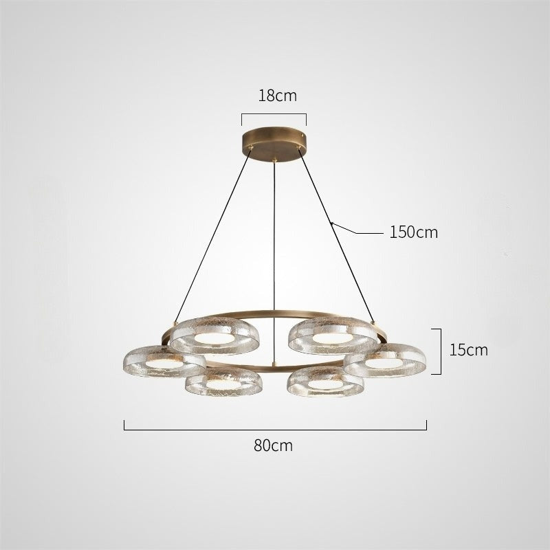 CRISPIN R Ring Chandelier by Lampadom - detail view