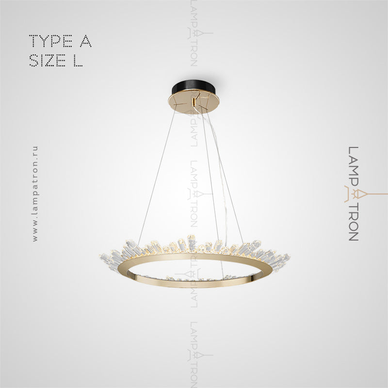 CRISSY Ring Chandelier by Lampadom - scale reference