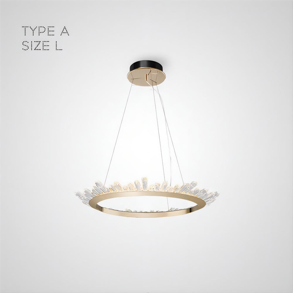 CRISSY Ring Chandelier by Lampadom - top view