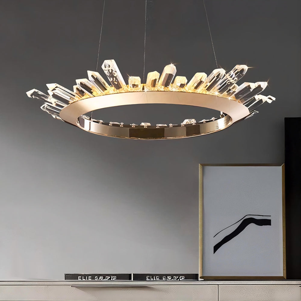 CRISSY Ring Chandelier by Lampadom - angle view