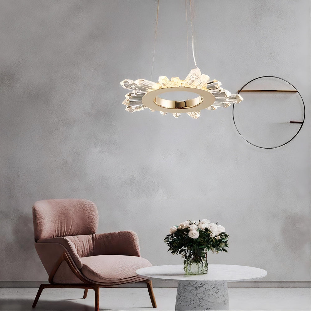 CRISSY Ring Chandelier by Lampadom - side view