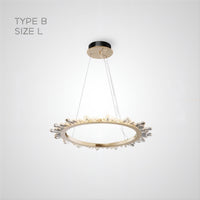 CRISSY Ring Chandelier by Lampadom - side view