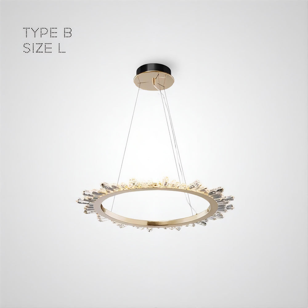 CRISSY Ring Chandelier by Lampadom - close-up