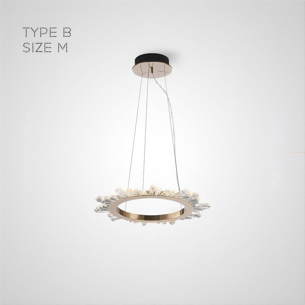 CRISSY Ring Chandelier by Lampadom - angle view