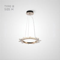 CRISSY Ring Chandelier by Lampadom - angle view