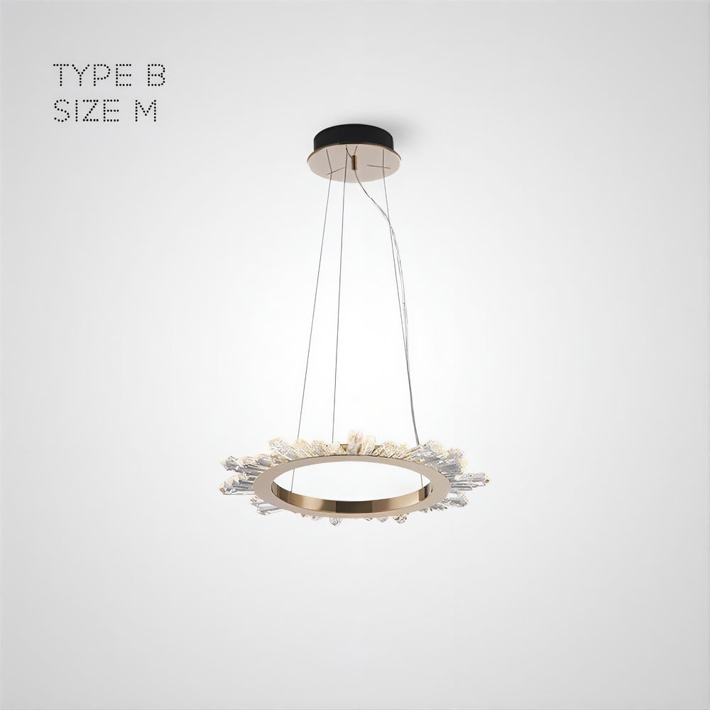 CRISSY Ring Chandelier by Lampadom - side view