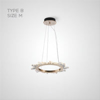 CRISSY Ring Chandelier by Lampadom - side view