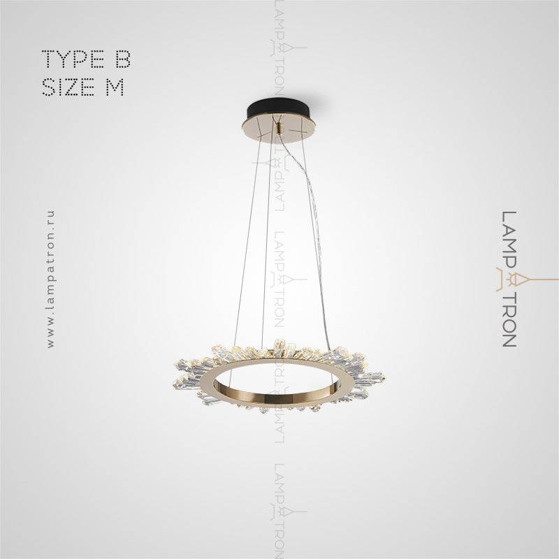 CRISSY Ring Chandelier by Lampadom - top view