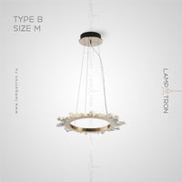 CRISSY Ring Chandelier by Lampadom - top view