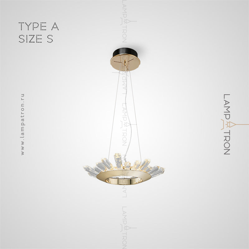 CRISSY Ring Chandelier by Lampadom - close-up