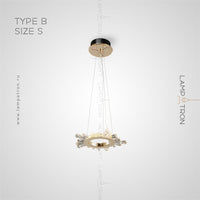 CRISSY Ring Chandelier by Lampadom - ambient shot