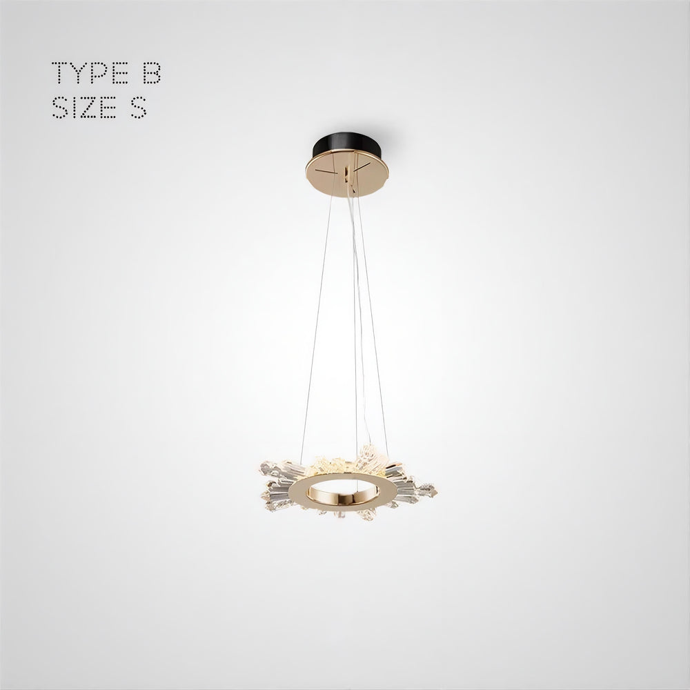 CRISSY Ring Chandelier by Lampadom - angle view