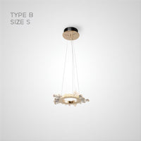 CRISSY Ring Chandelier by Lampadom - angle view