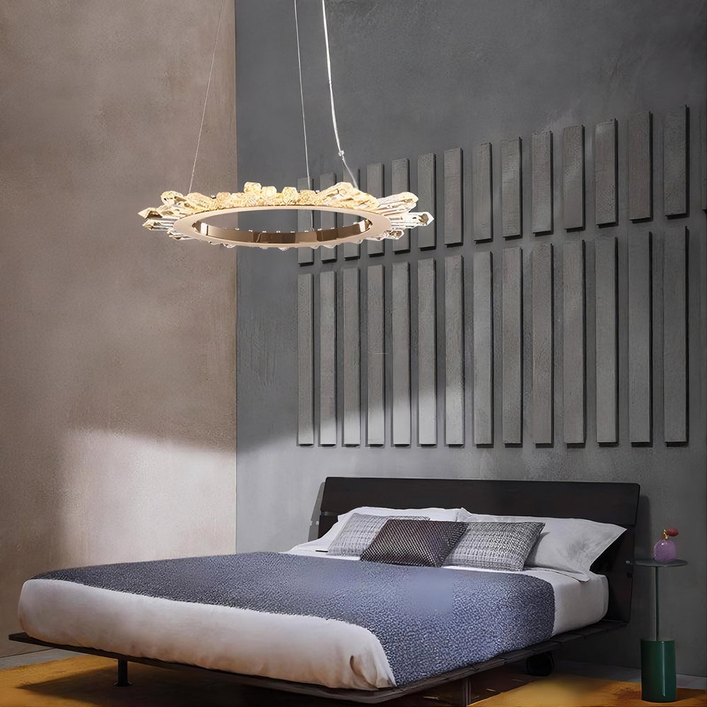 CRISSY Ring Chandelier by Lampadom - side view