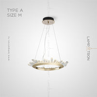 CRISSY Ring Chandelier by Lampadom - detail view