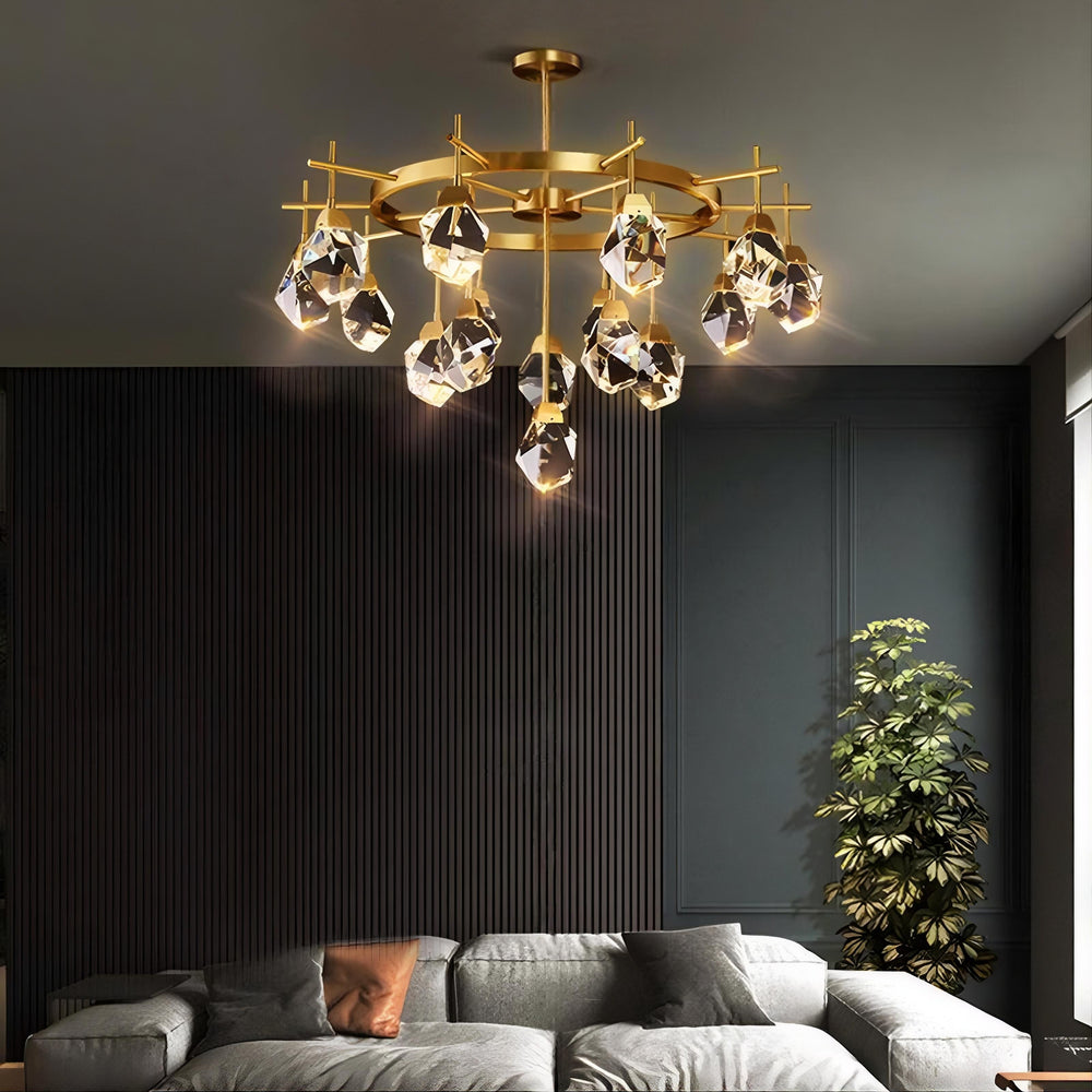 CRISTEL B Chandelier by Lampadom - side view