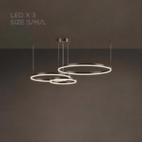 CRUISE BLACK LUX Ring Chandelier by Lampadom - detail view