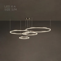 CRUISE BLACK LUX Ring Chandelier by Lampadom - scale reference
