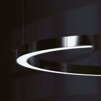 CRUISE BLACK Ring Chandelier by Lampadom - scale reference
