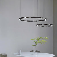 CRUISE BLACK Ring Chandelier by Lampadom - angle view