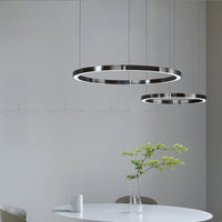 CRUISE BLACK Ring Chandelier by Lampadom - top view