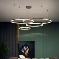 CRUISE BLACK LUX Ring Chandelier by Lampadom - scale reference